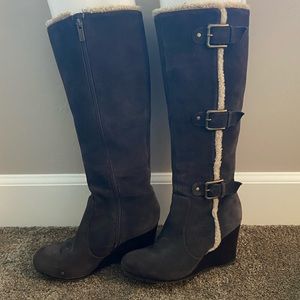 Michael Kors Triple Flirt Knee High Suede Boot